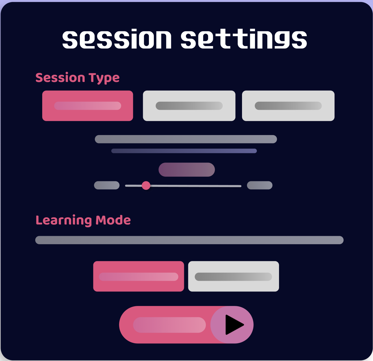 Session settings